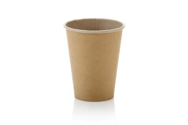 Plain bamboo-fibre single-wall coffee cup